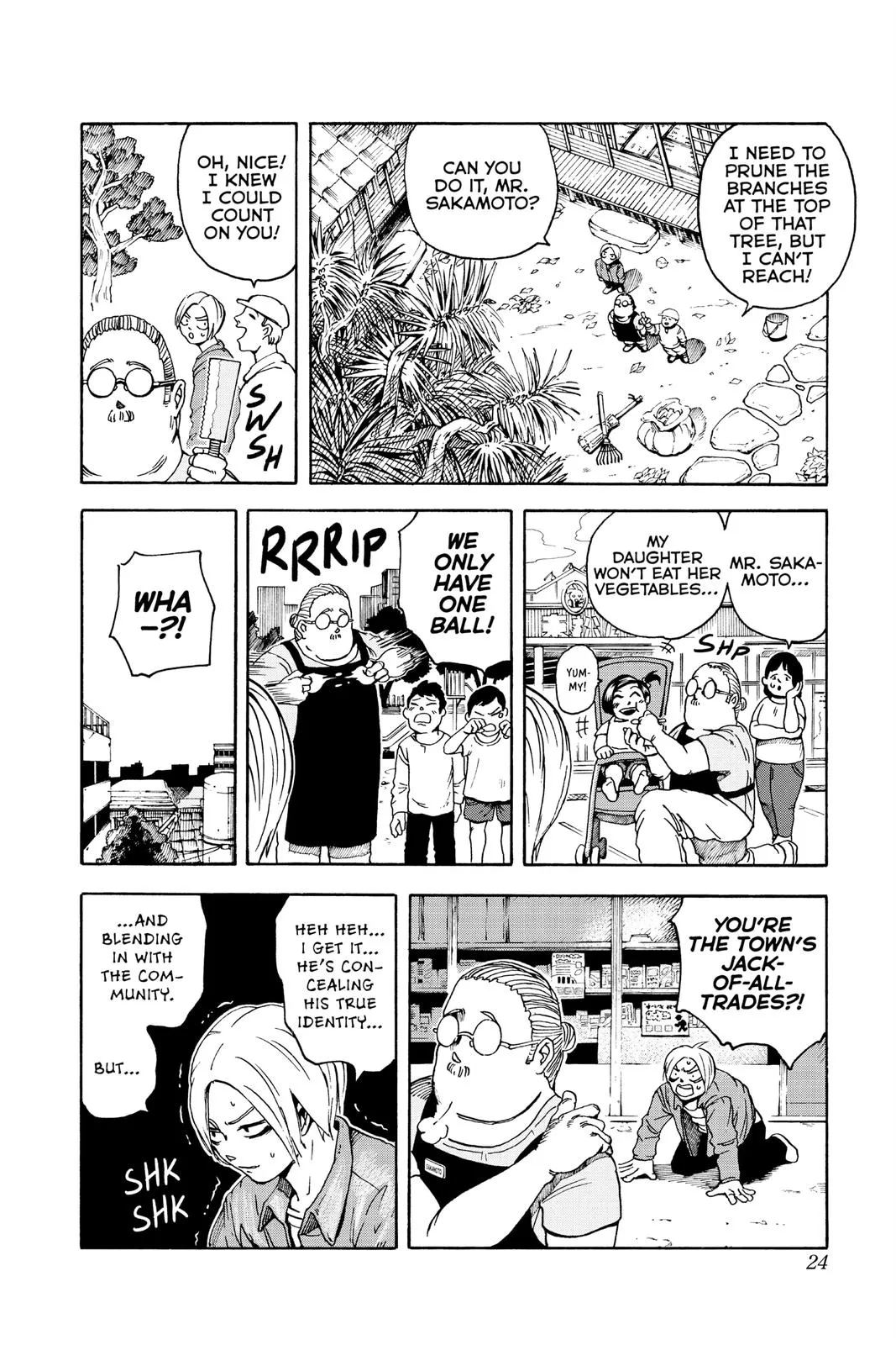 Sakamoto Days chapter 1 manga panel