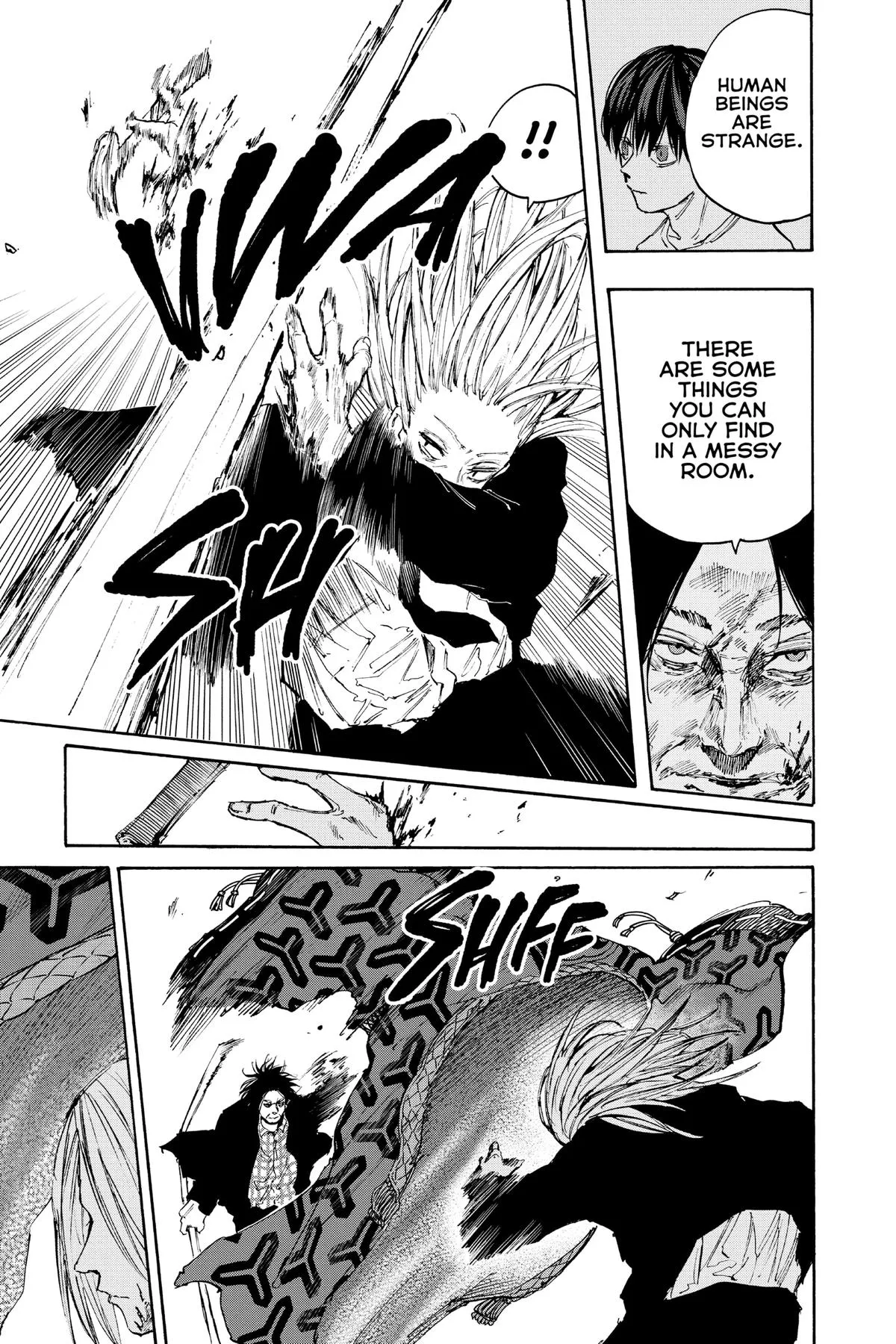 Sakamoto fight scene Chapter 100