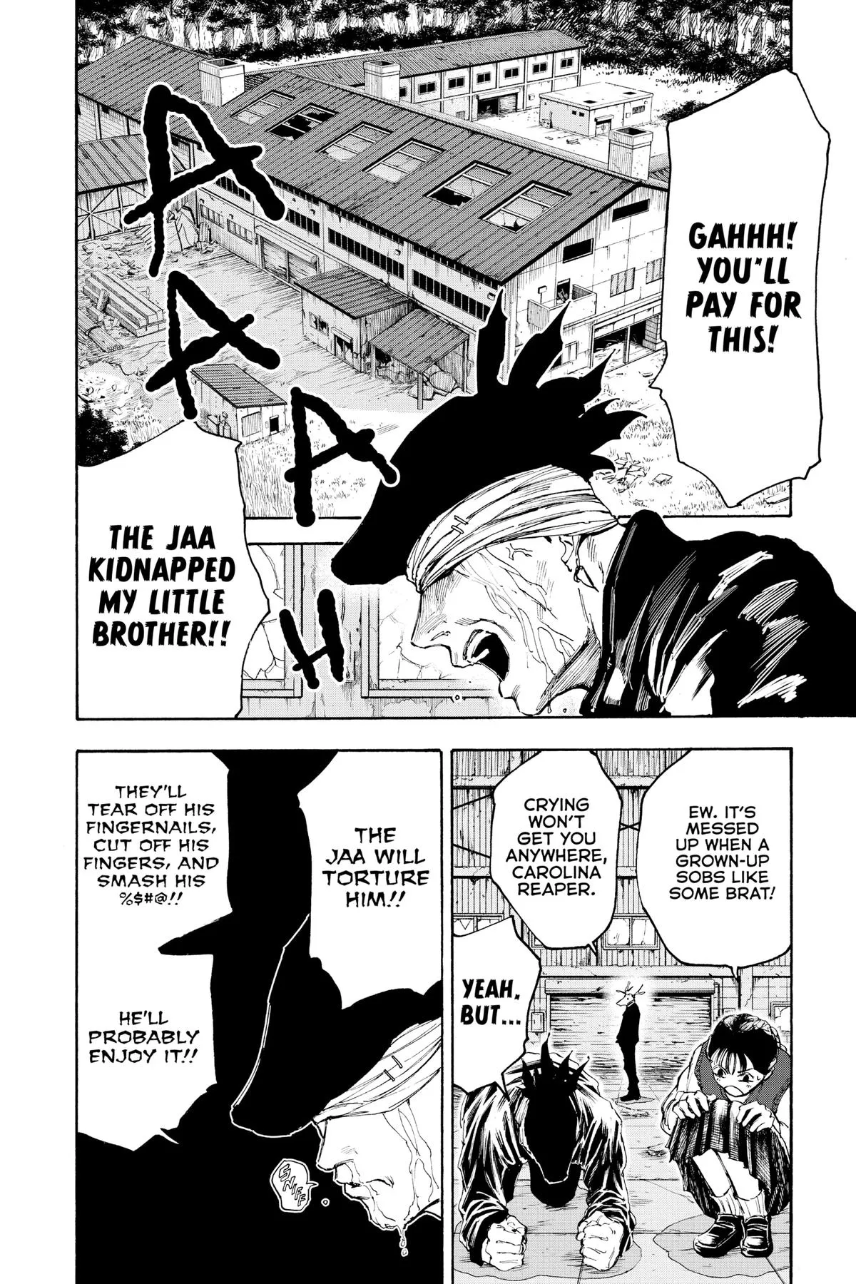 Sakamoto fight scene Chapter 104