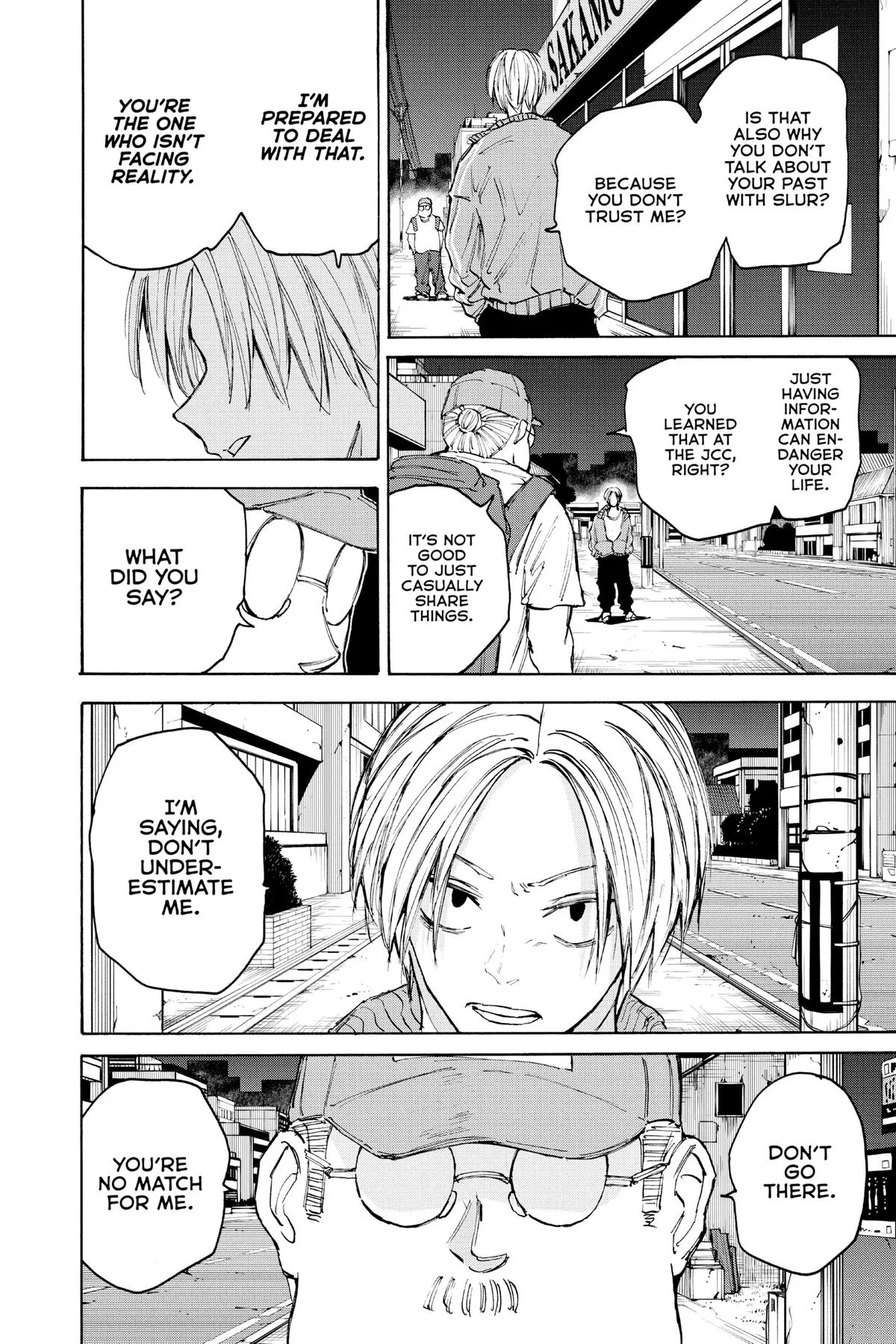 Sakamoto Days chapter 106 manga panel