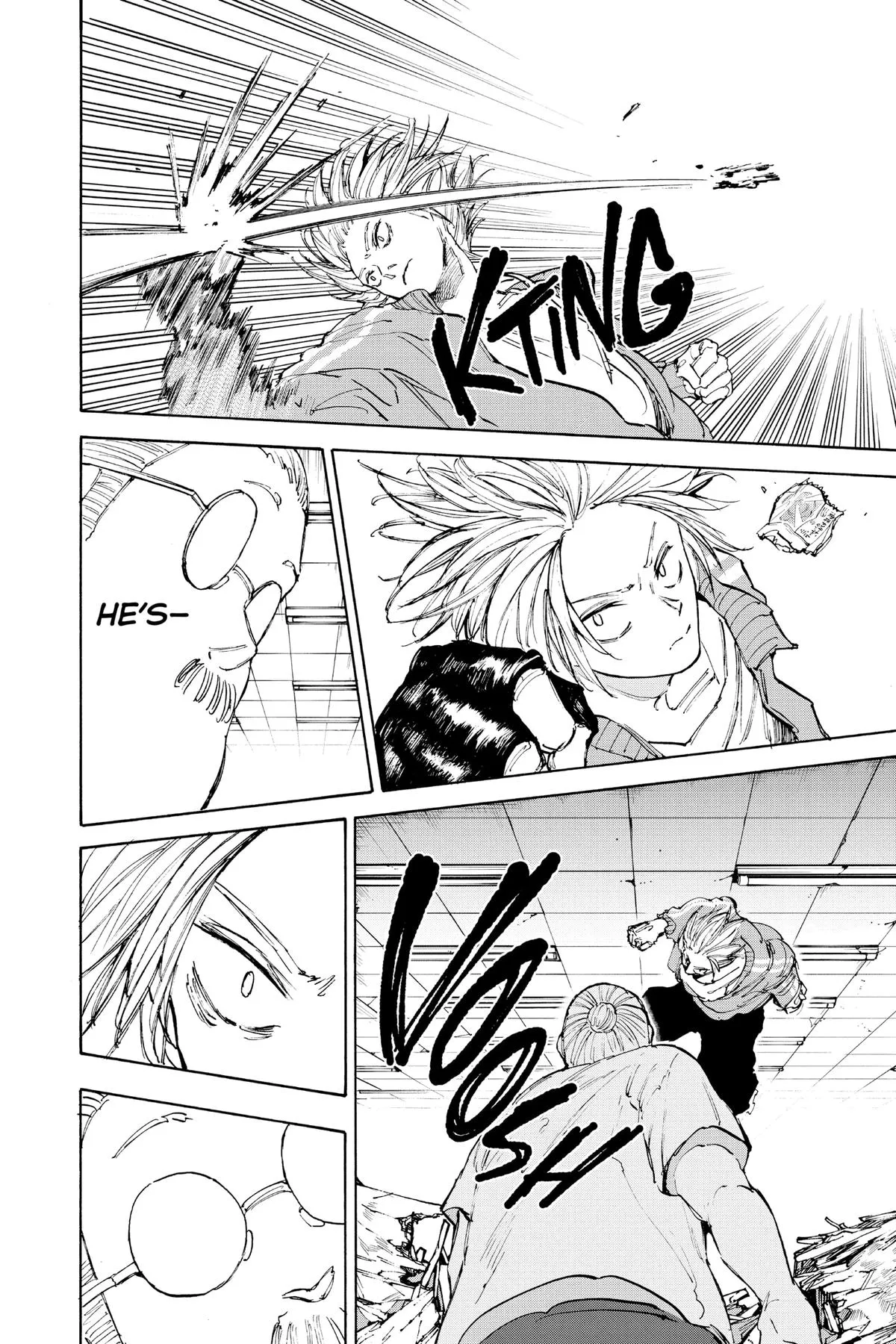 Sakamoto fight scene Chapter 106