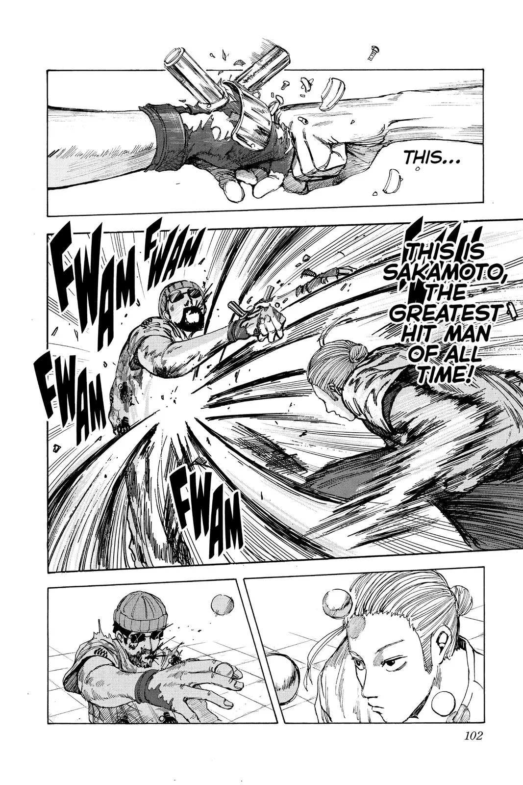 Sakamoto fight scene Chapter 12