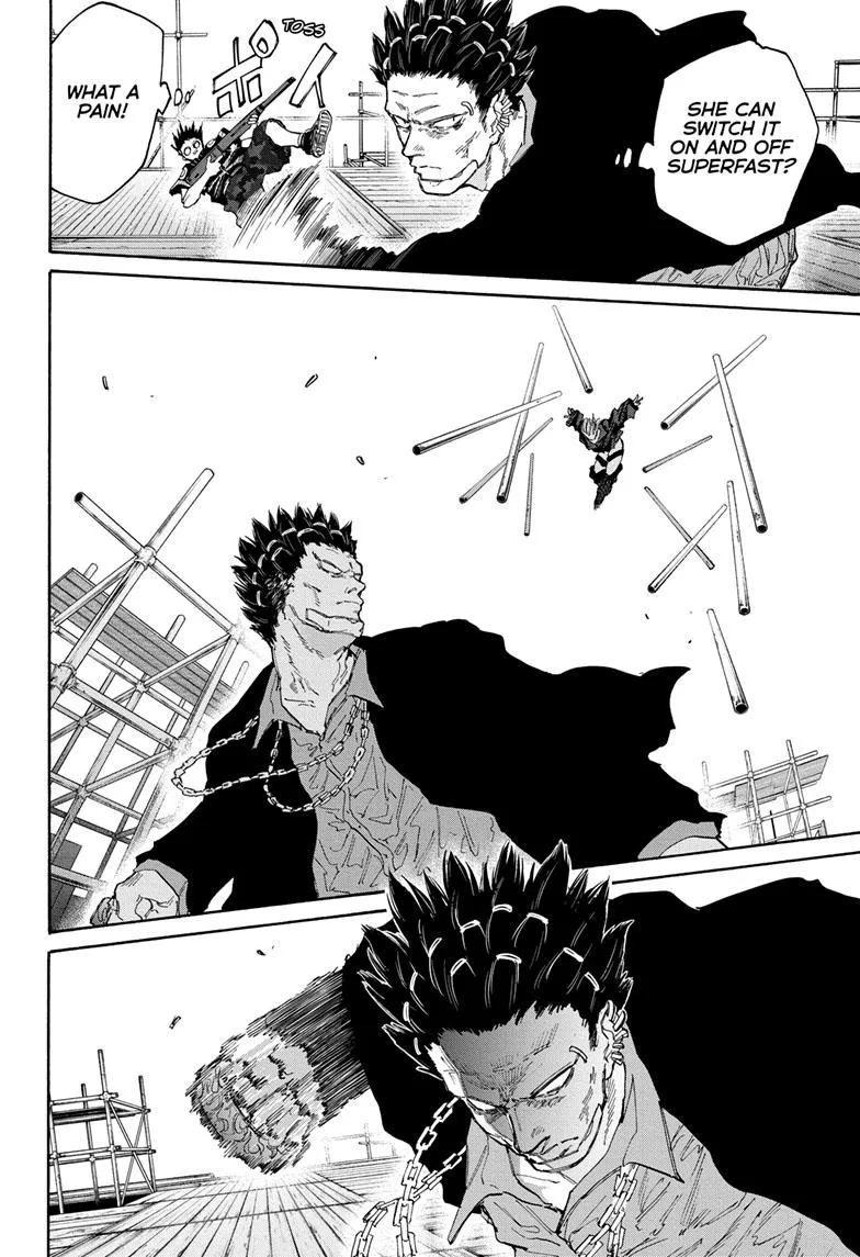 Sakamoto fight scene Chapter 124