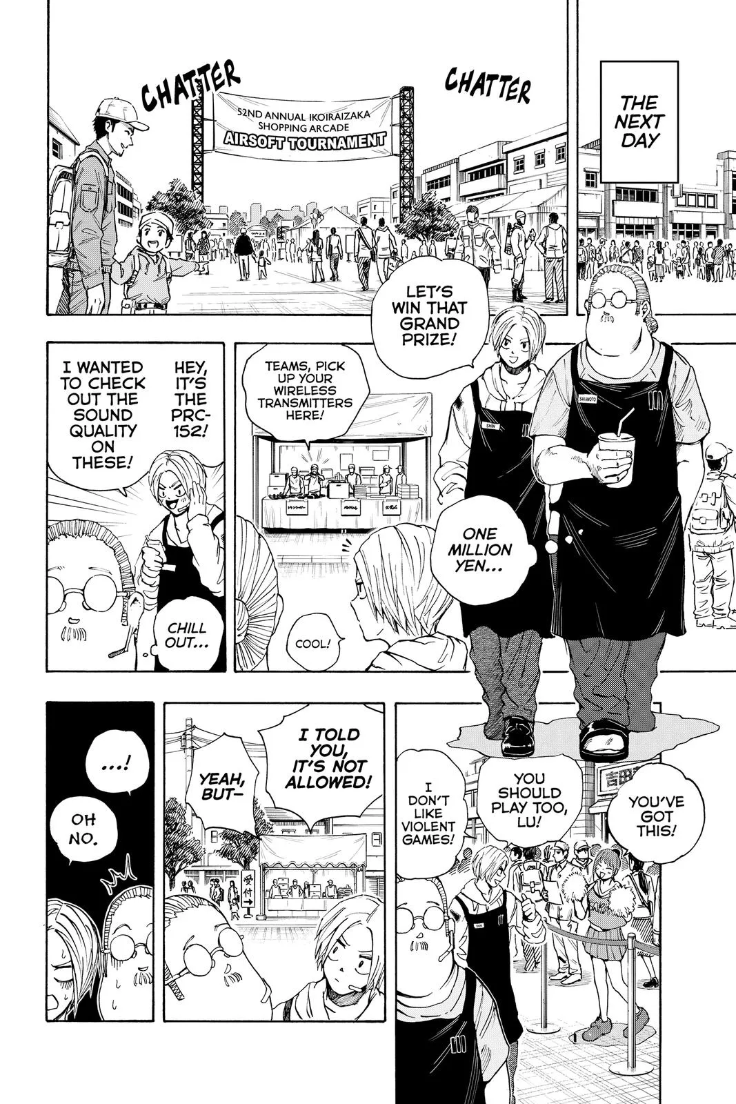 Sakamoto fight scene Chapter 17