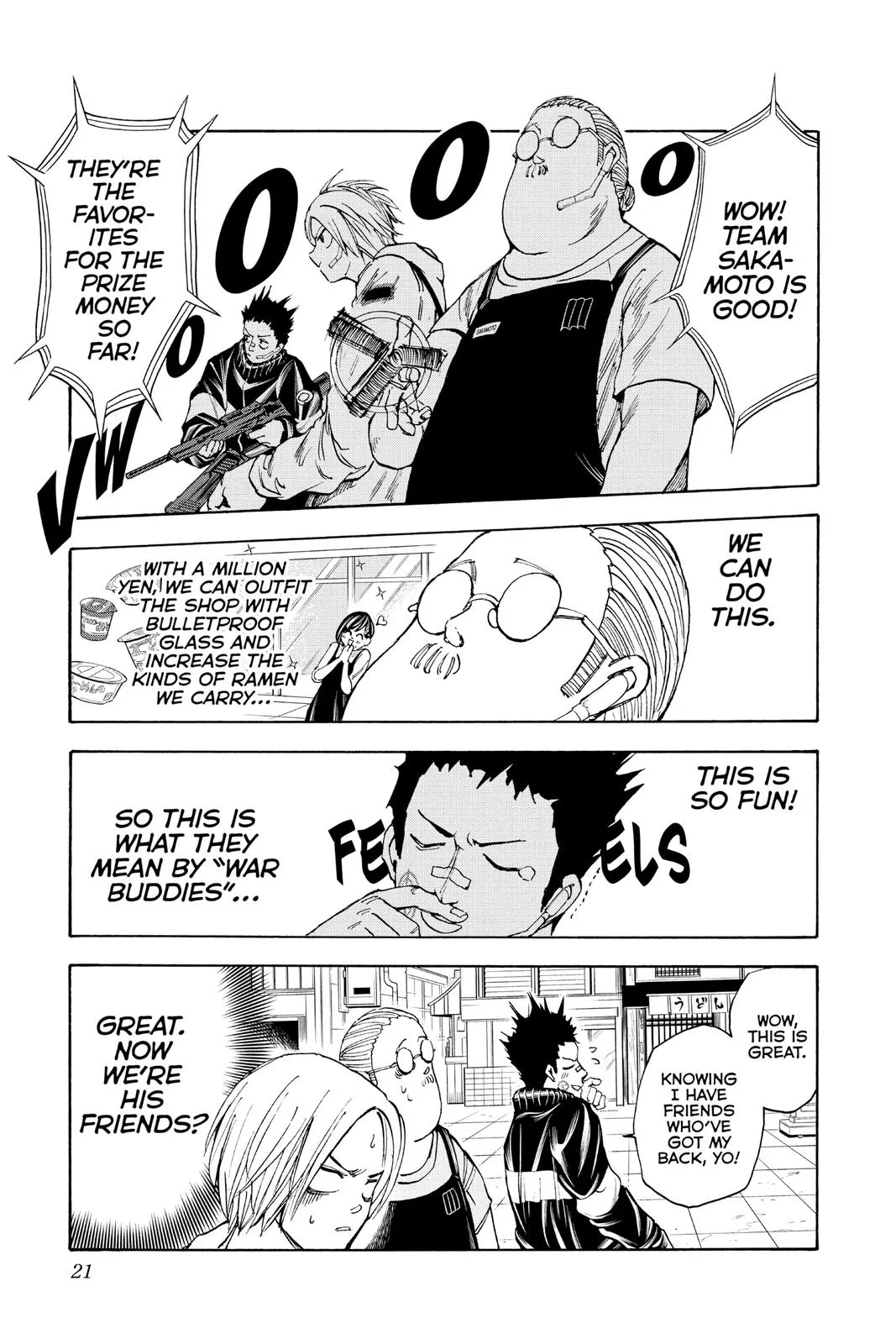 Sakamoto fight scene Chapter 17