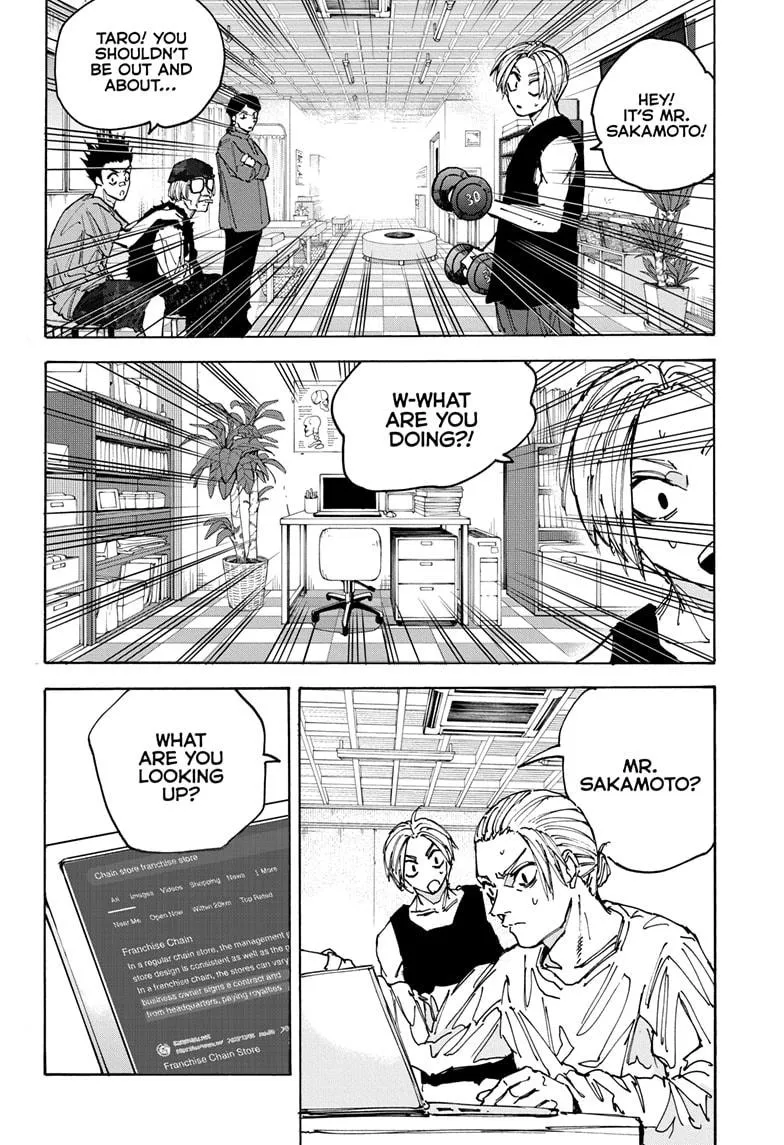 Sakamoto fight scene Chapter 171