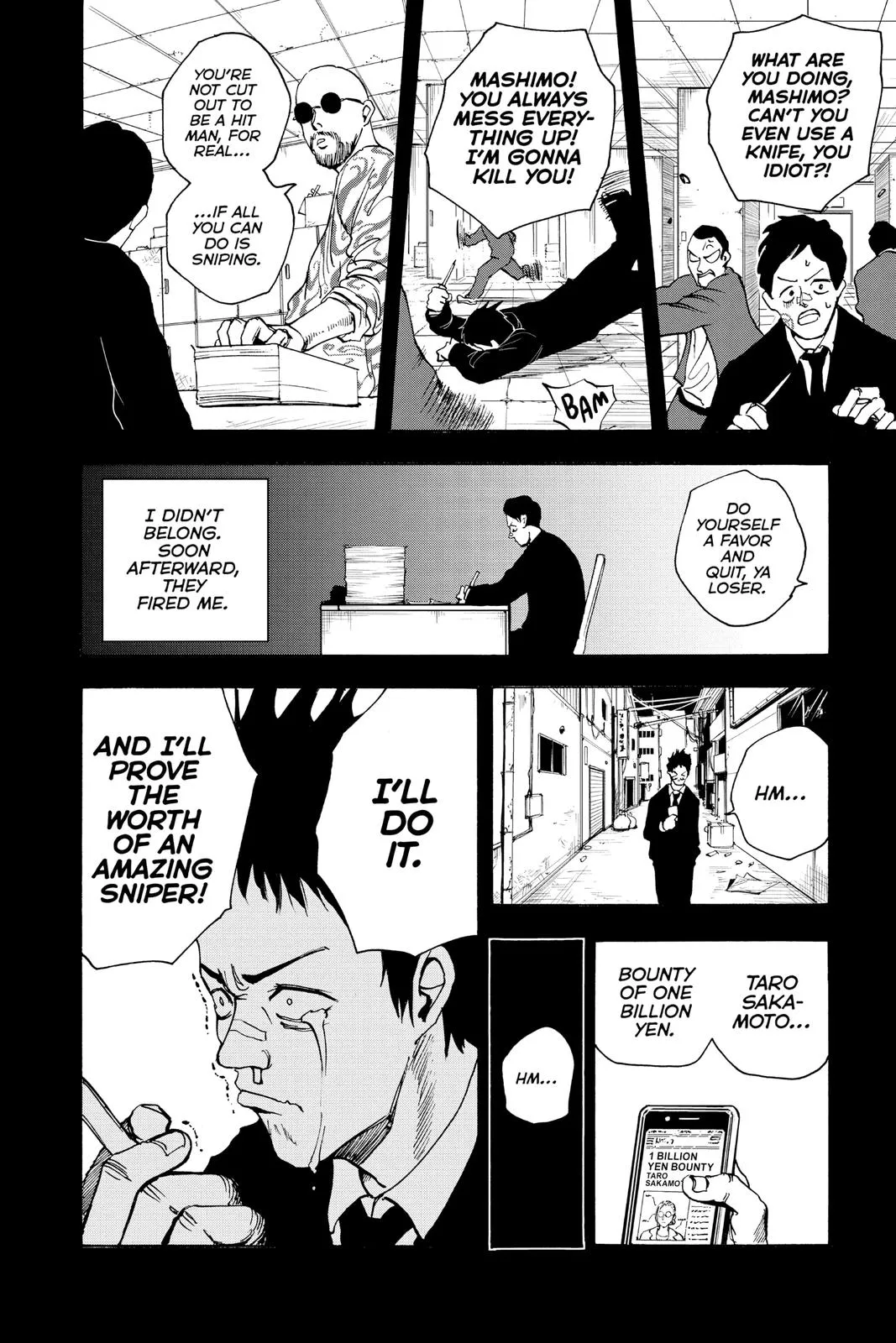 Sakamoto fight scene Chapter 18