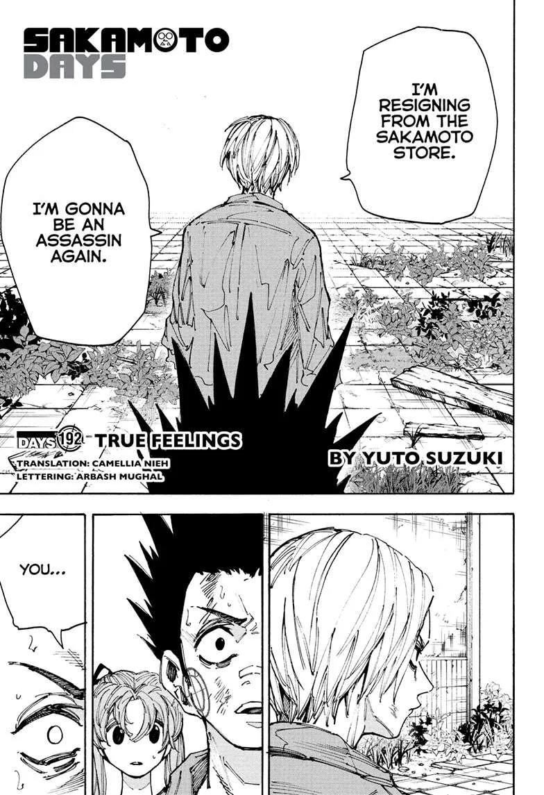 Sakamoto Days Chapter 192