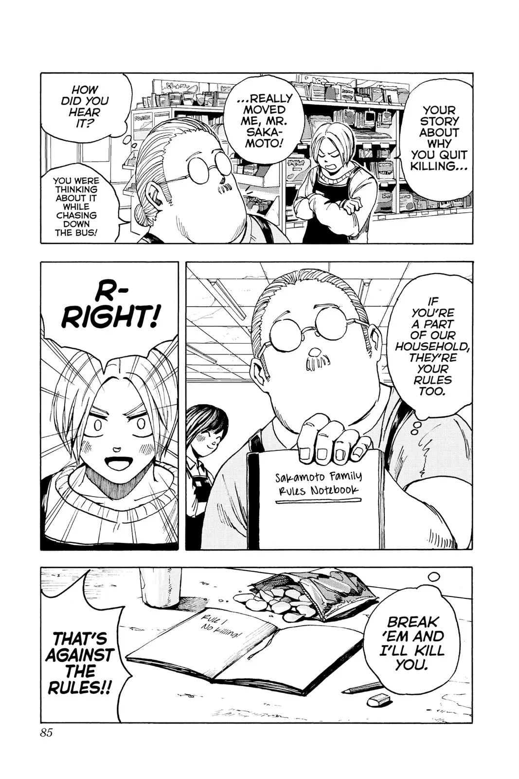 Sakamoto Days chapter 2 manga panel