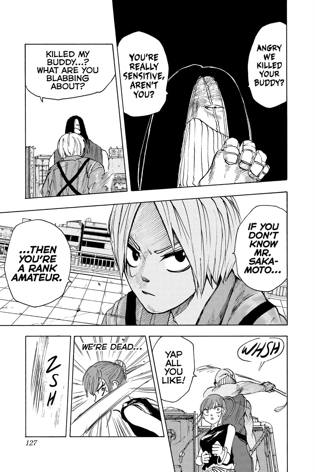 Sakamoto Days chapter 4 manga panel