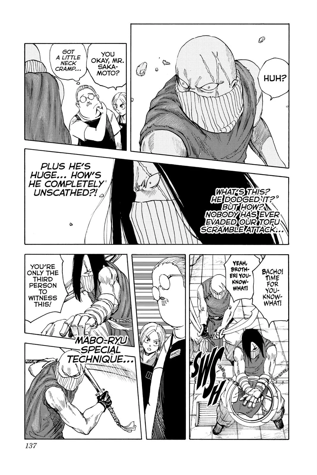 Sakamoto fight scene Chapter 5