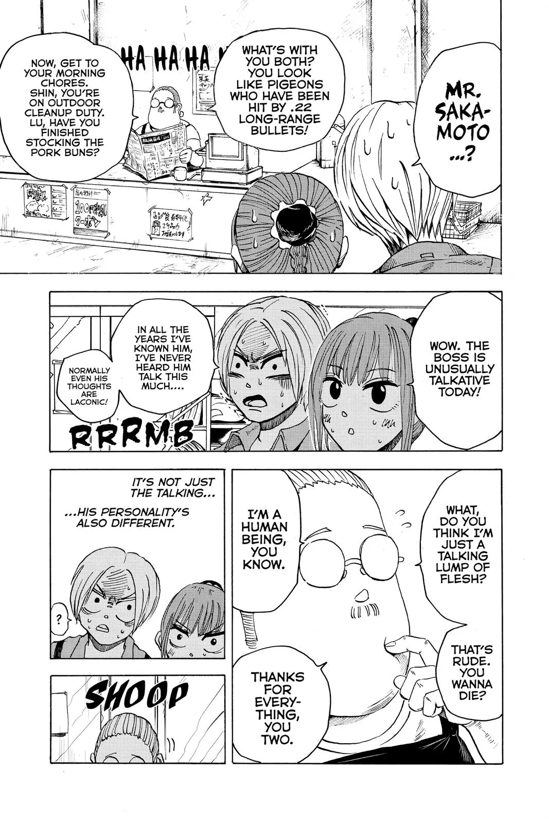 Sakamoto Days chapter 6 manga panel