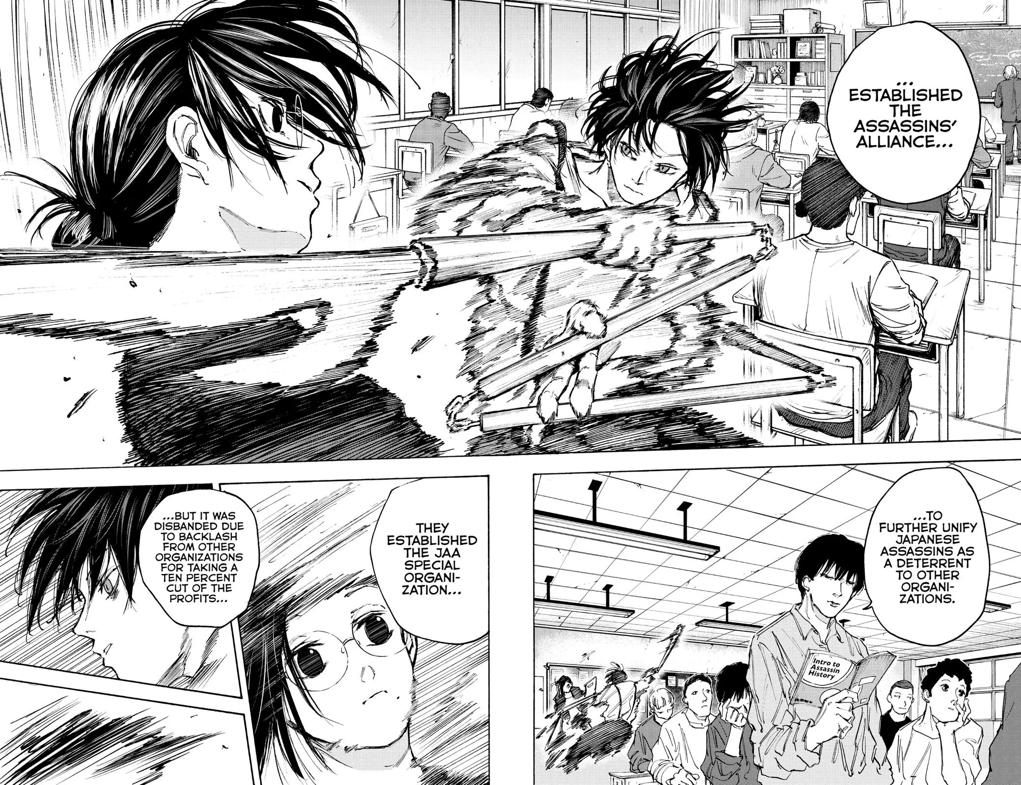 Sakamoto fight scene Chapter 84