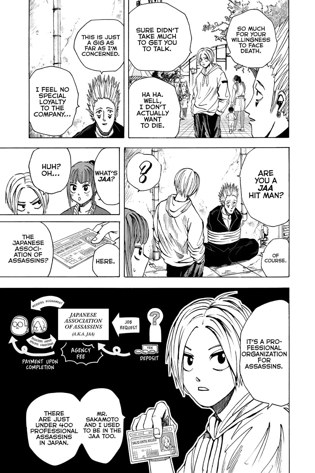 Sakamoto Days chapter 9 manga panel