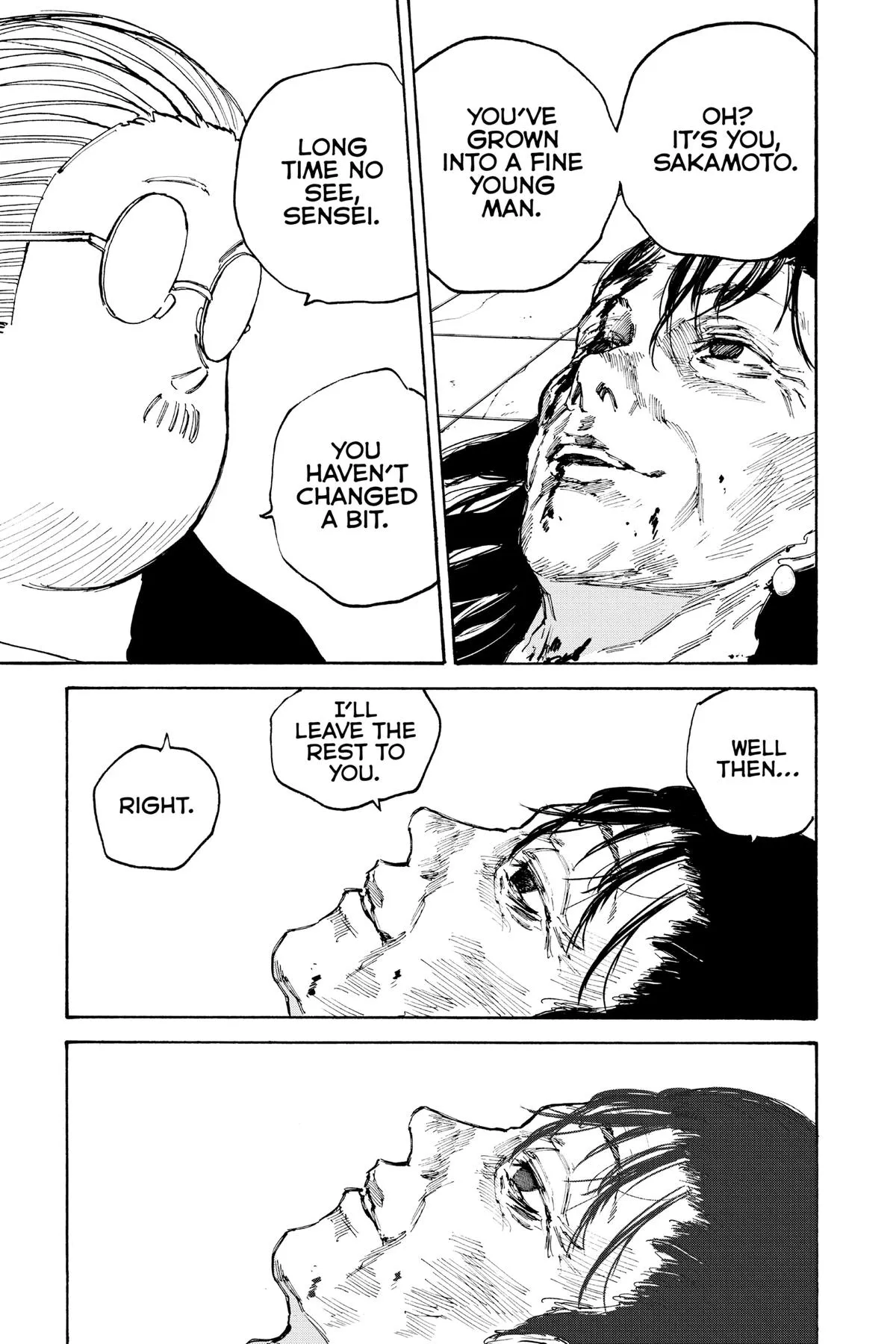 Sakamoto fight scene Chapter 90